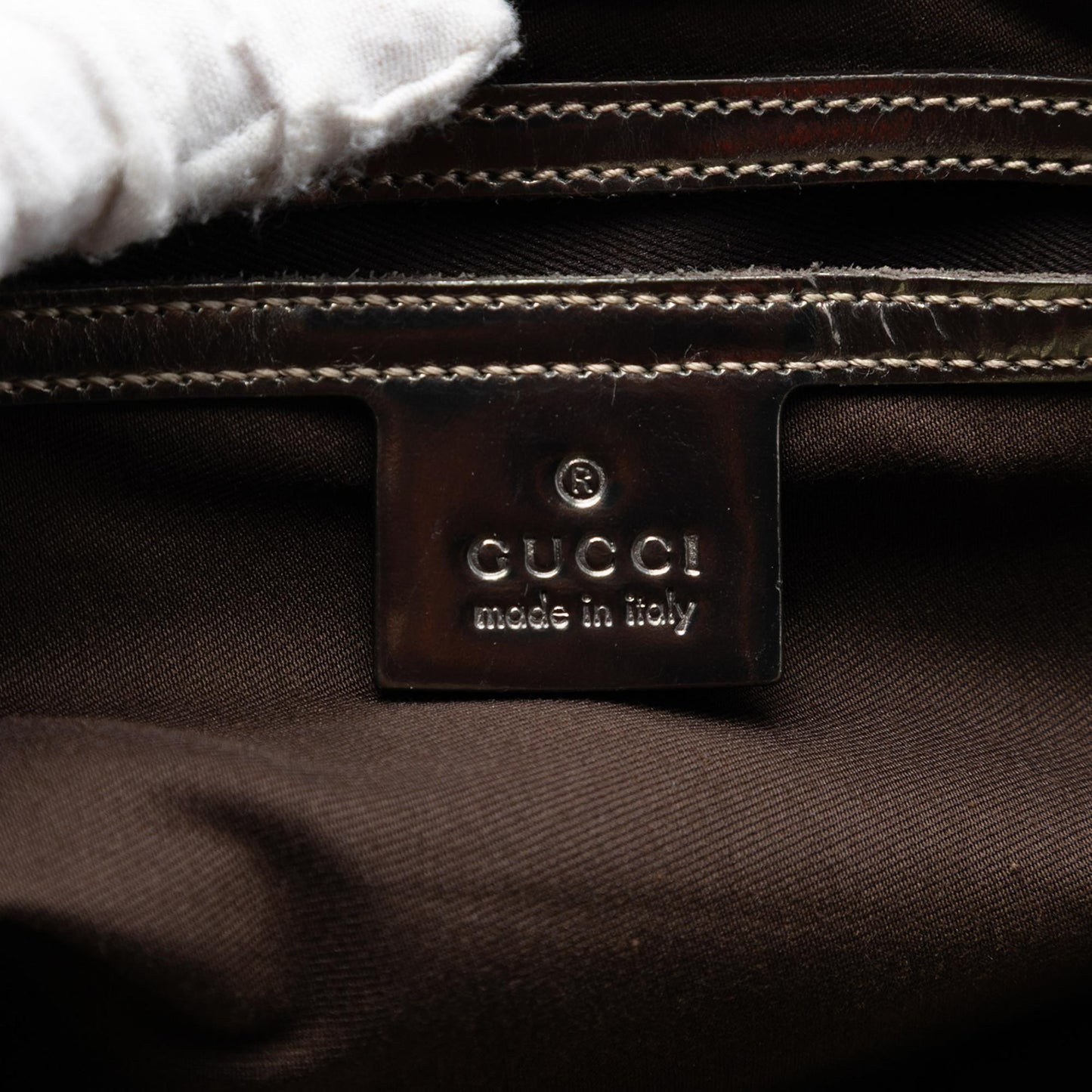 Gucci Medium GG Supreme Joy Web Boston Bag