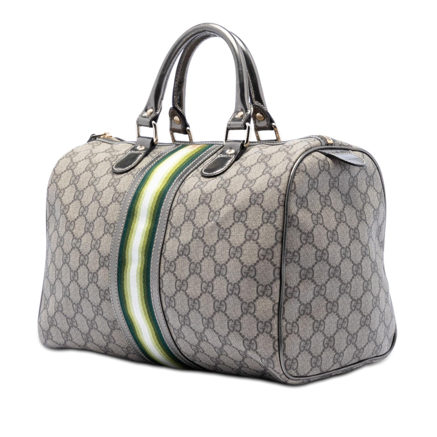 Gucci Medium GG Supreme Joy Web Boston Bag