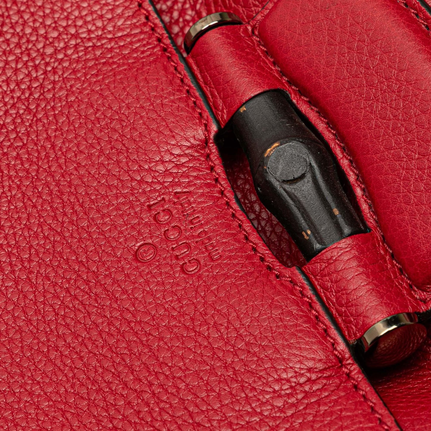 Gucci Medium Leather Bamboo Nouveau Fringe Crossbody
