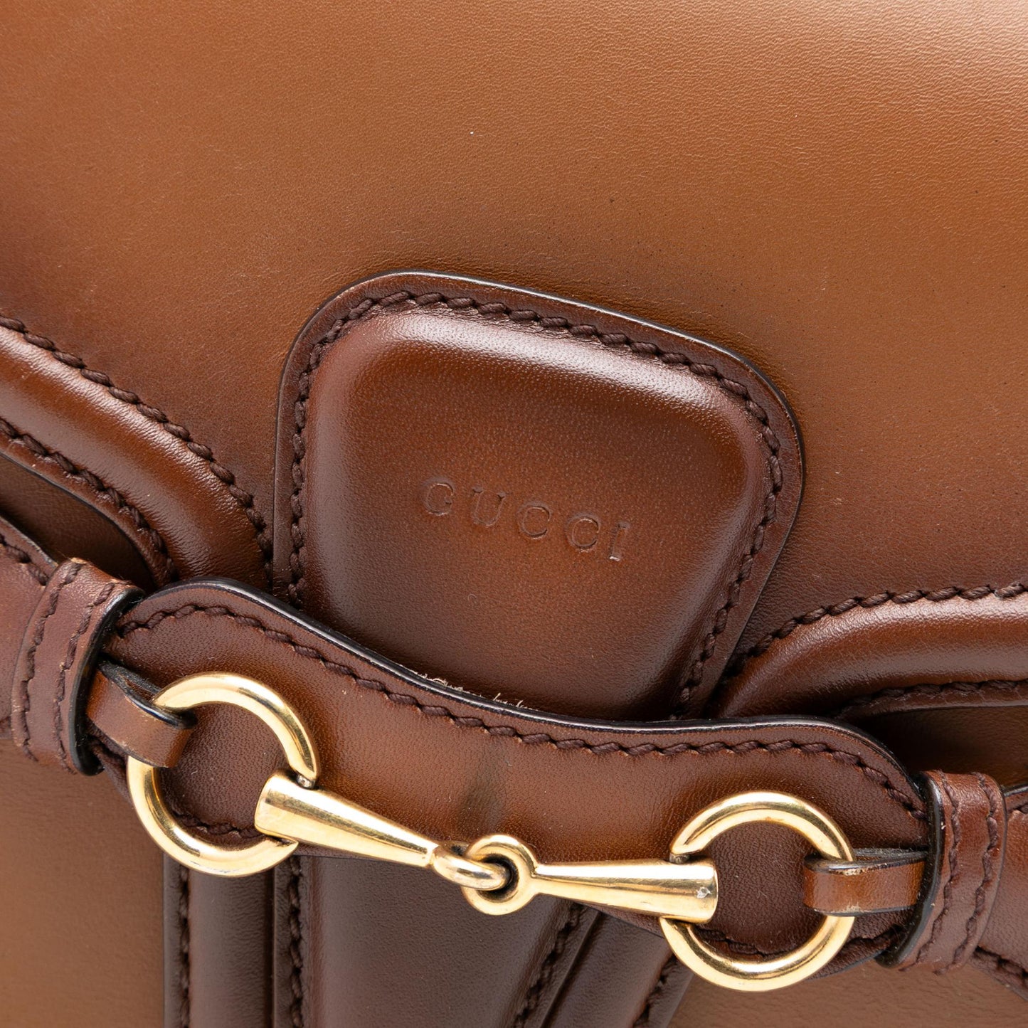 Gucci Medium Leather Lady Web Crossbody