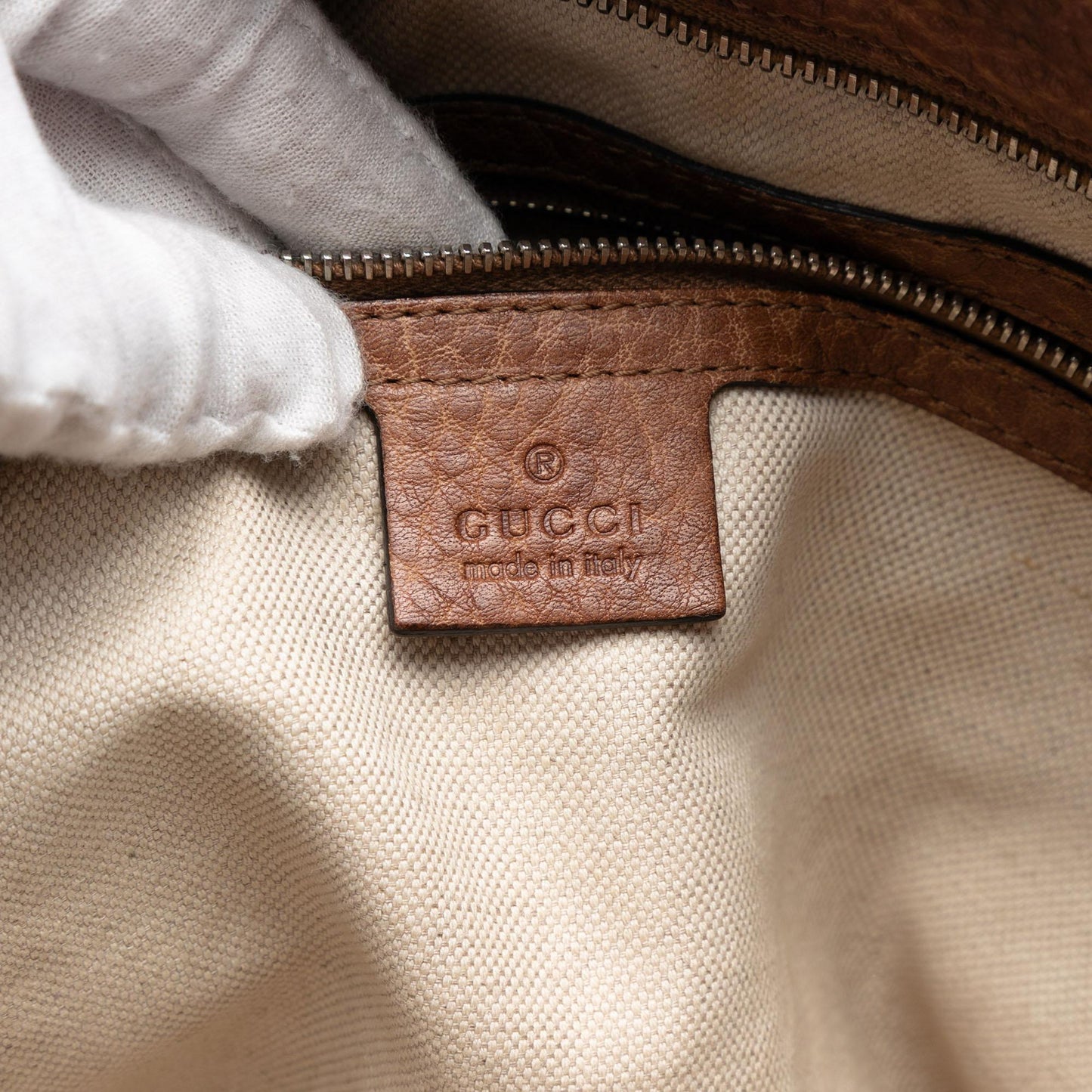 Gucci Medium Leather Miss GG Satchel
