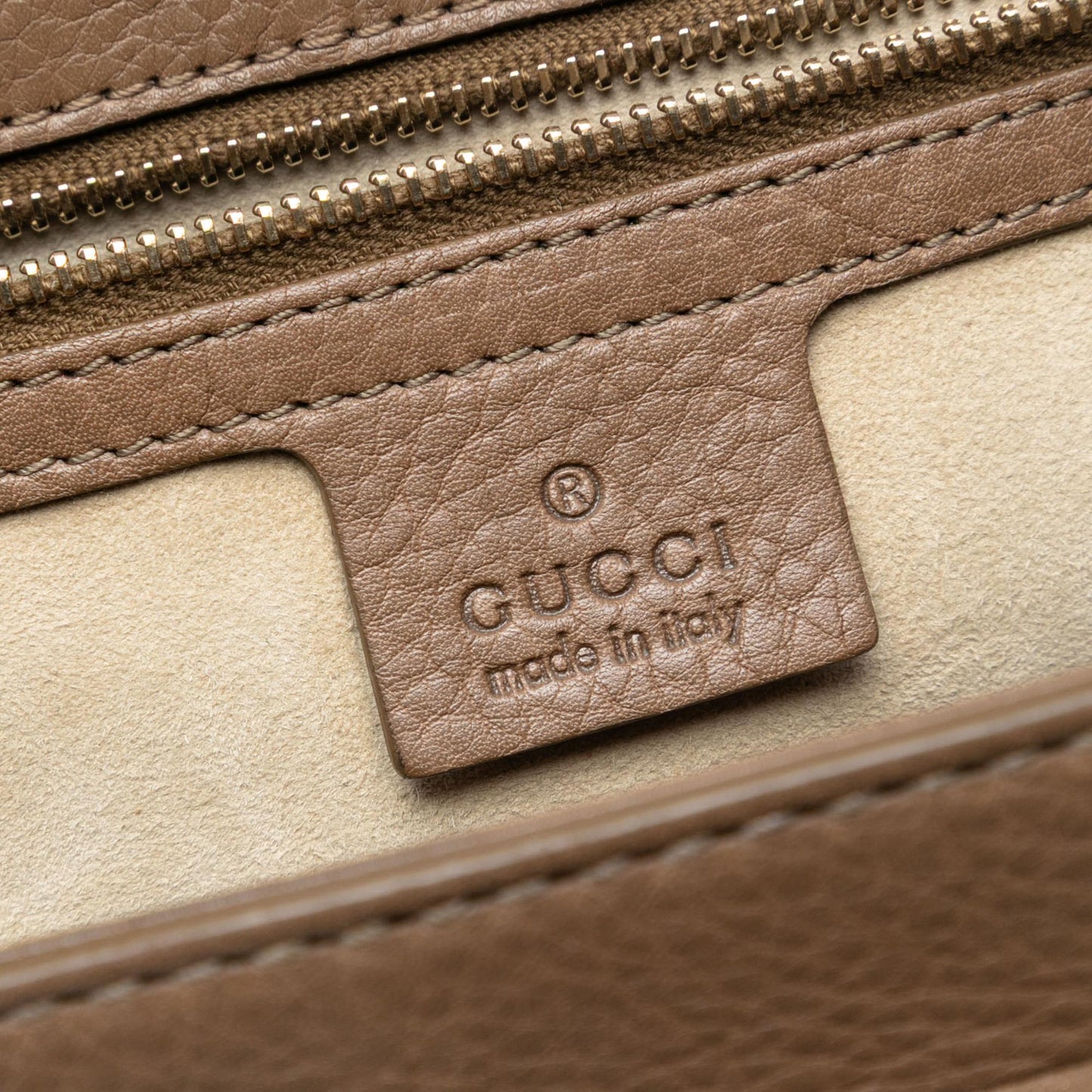 Gucci Medium Leather New Bamboo Satchel