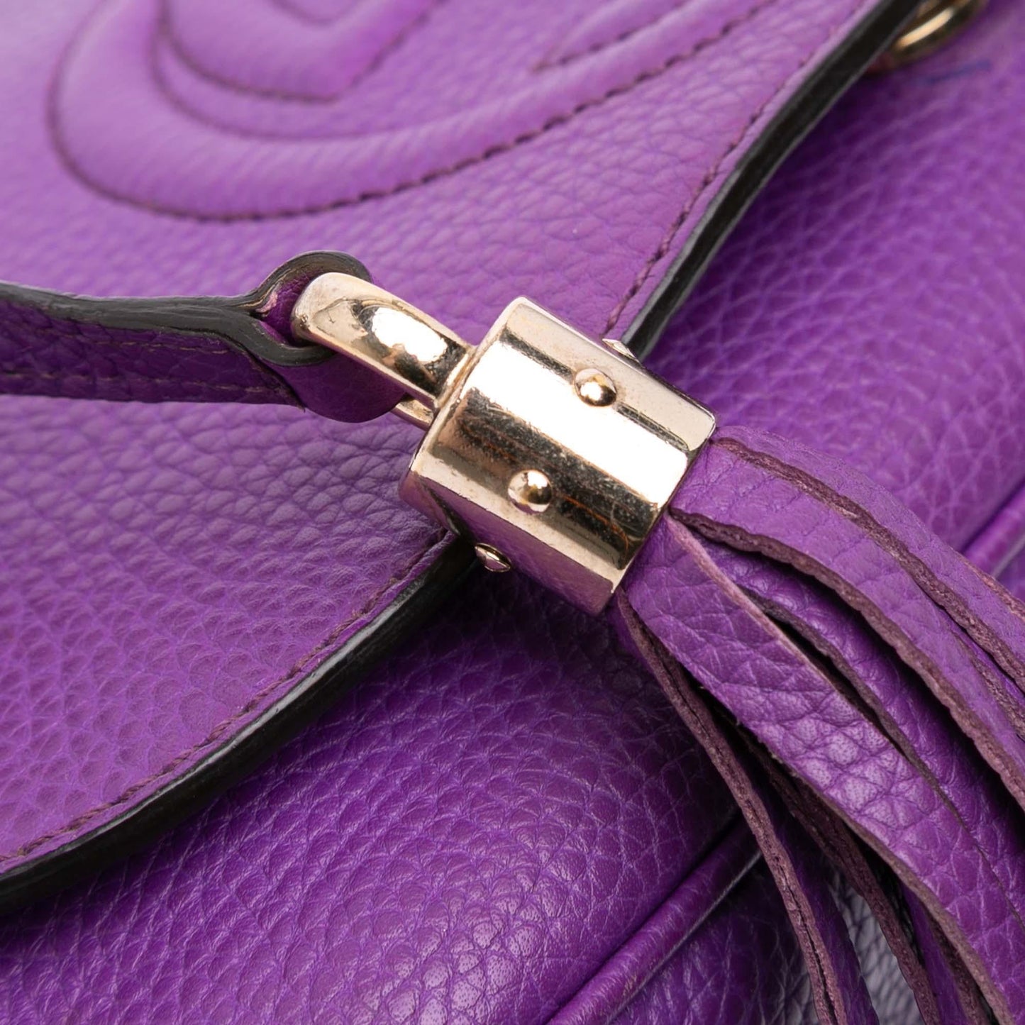 Gucci Medium Leather Soho Chain Flap Crossbody