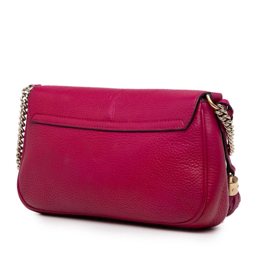 Gucci Medium Leather Soho Chain Flap Crossbody