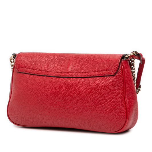 Gucci Medium Leather Soho Chain Flap Crossbody