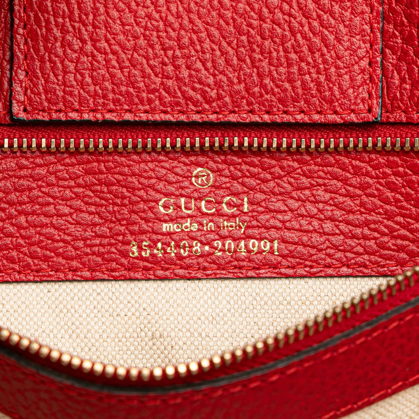 Gucci Medium Leather Swing Tote