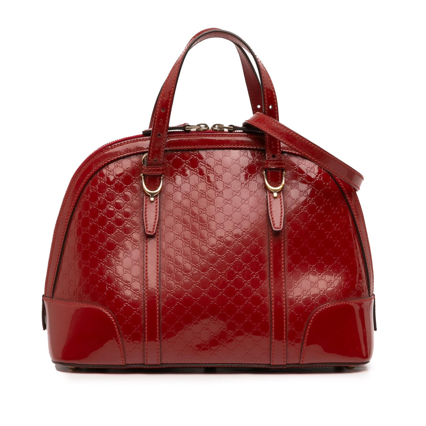 Gucci Medium Microguccissima Patent Nice Dome Satchel