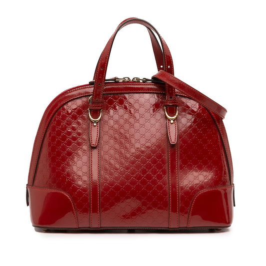 Gucci Medium Microguccissima Patent Nice Dome Satchel