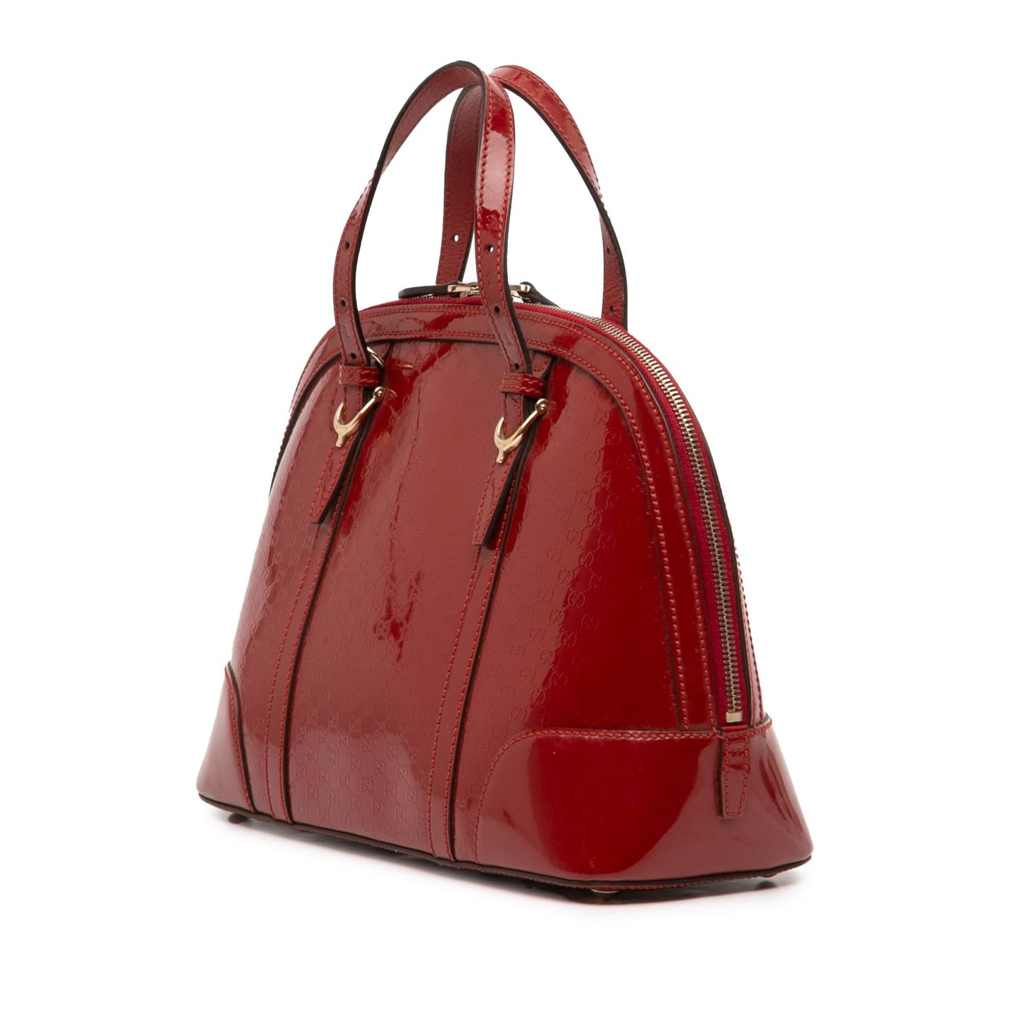 Gucci Medium Microguccissima Patent Nice Dome Satchel