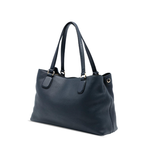 Gucci Medium Pebbled Calfskin Soho Working Satchel