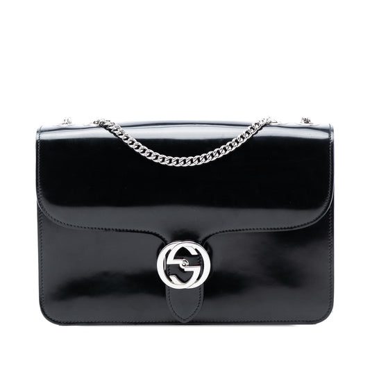 Gucci Medium Polished Calfskin Dollar Interlocking G Crossbody