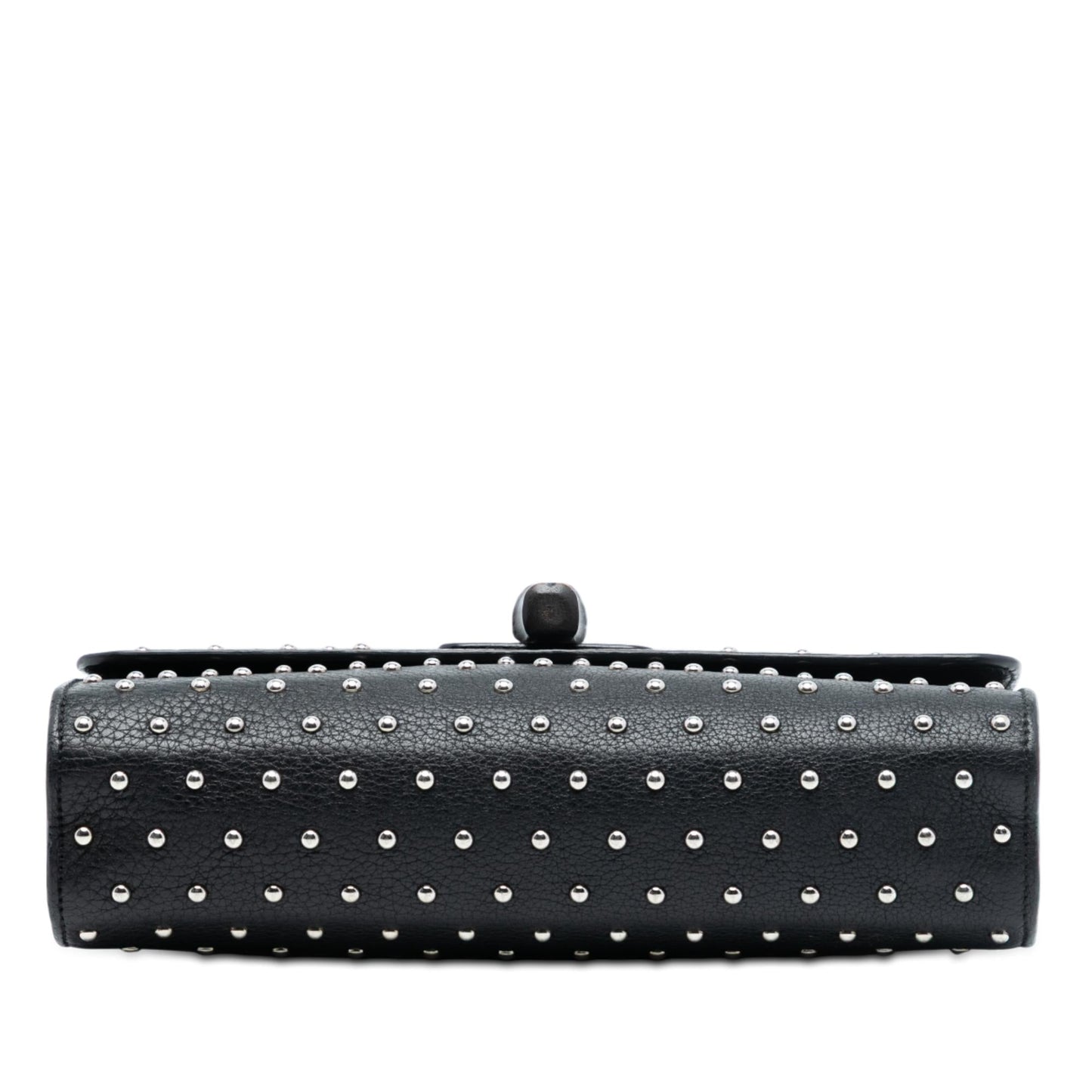 Gucci Medium Studded Leather Miss Bamboo Crossbody