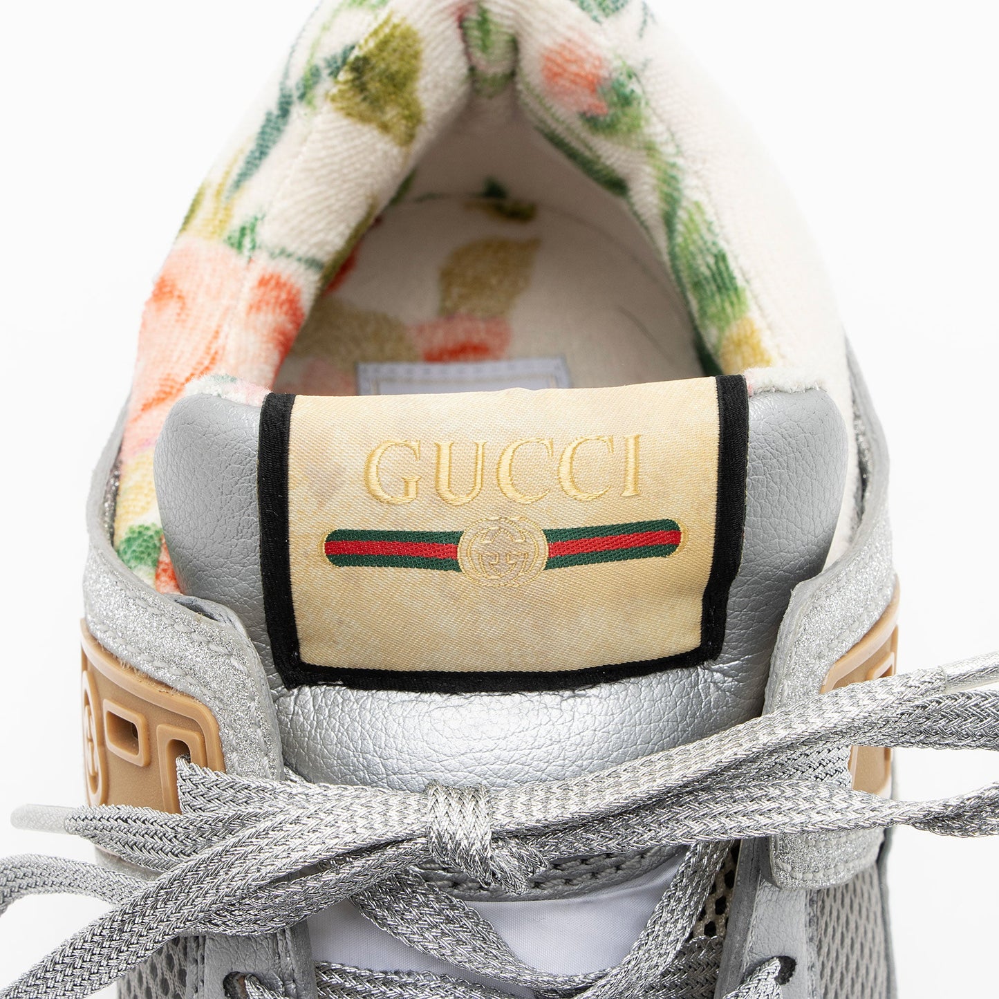 Gucci Metallic Calfskin Ultrapace Sneakers - Size 10.5 / 40.5