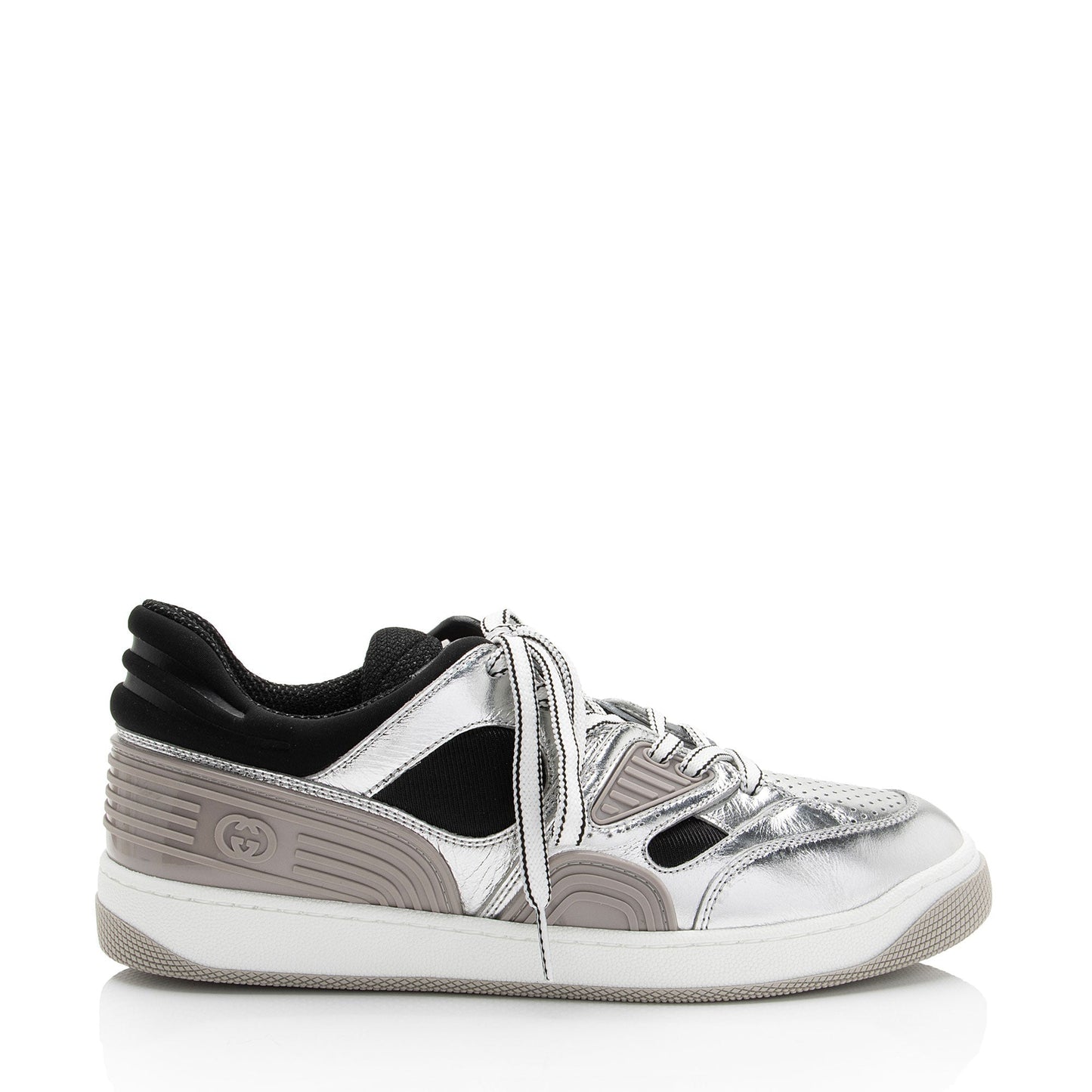 Luxury Gucci Trending 2025 Metallic Leather Basket Sneakers - Size 9 / 39 (SHF-I0e3sE)