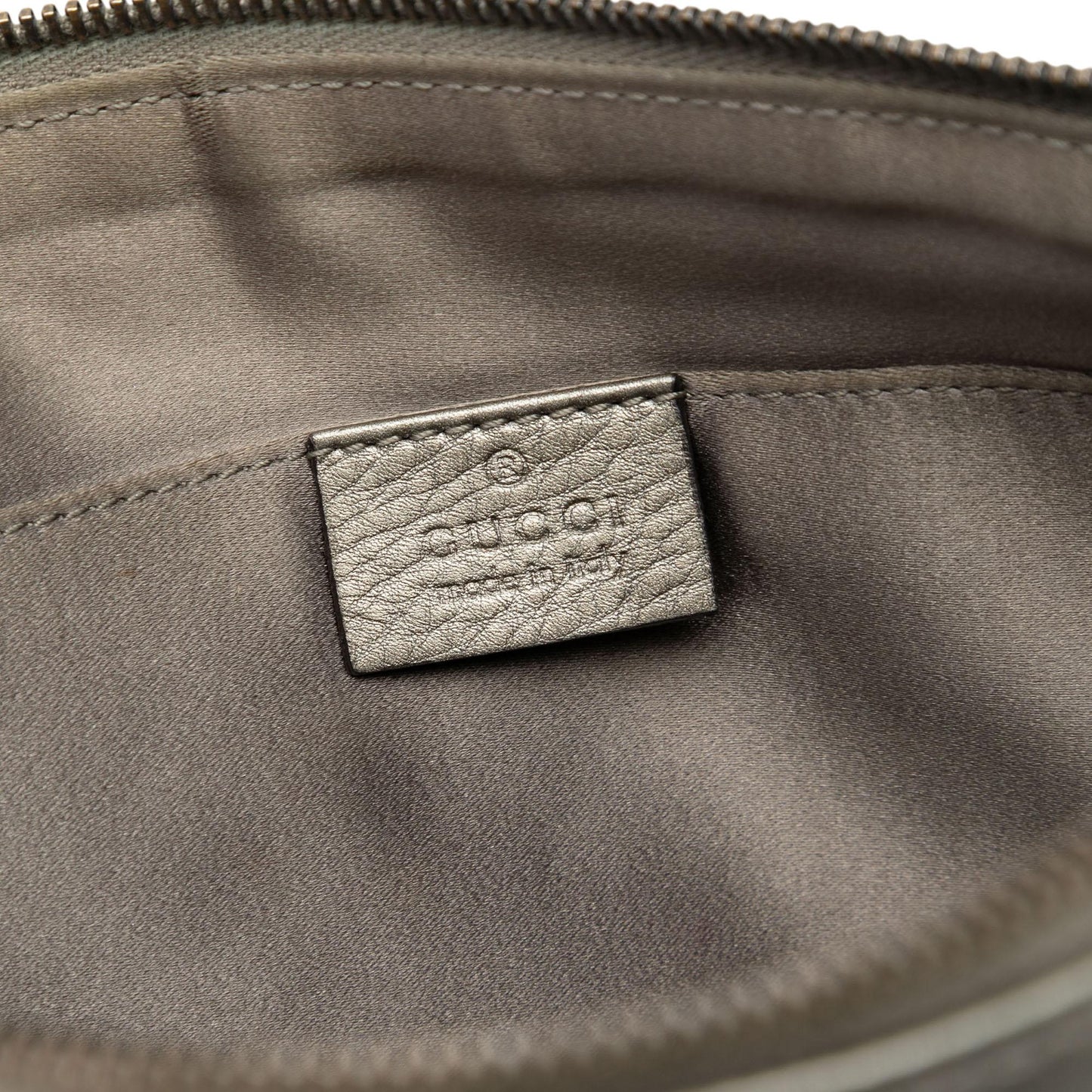 Gucci Metallic Leather Sienna Tassel Clutch