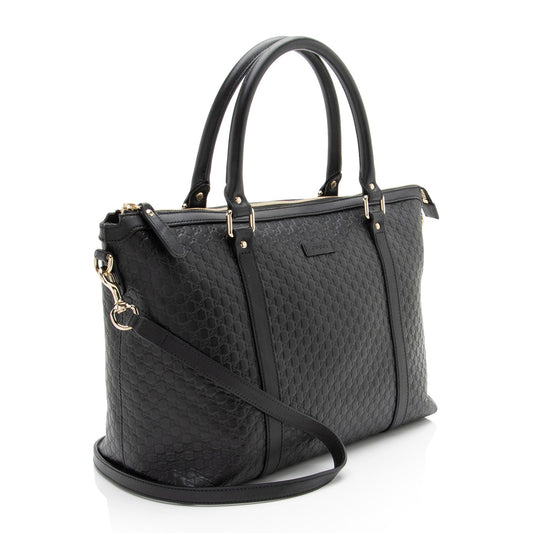 Gucci Microguccissima Leather Joy Medium Zip Tote
