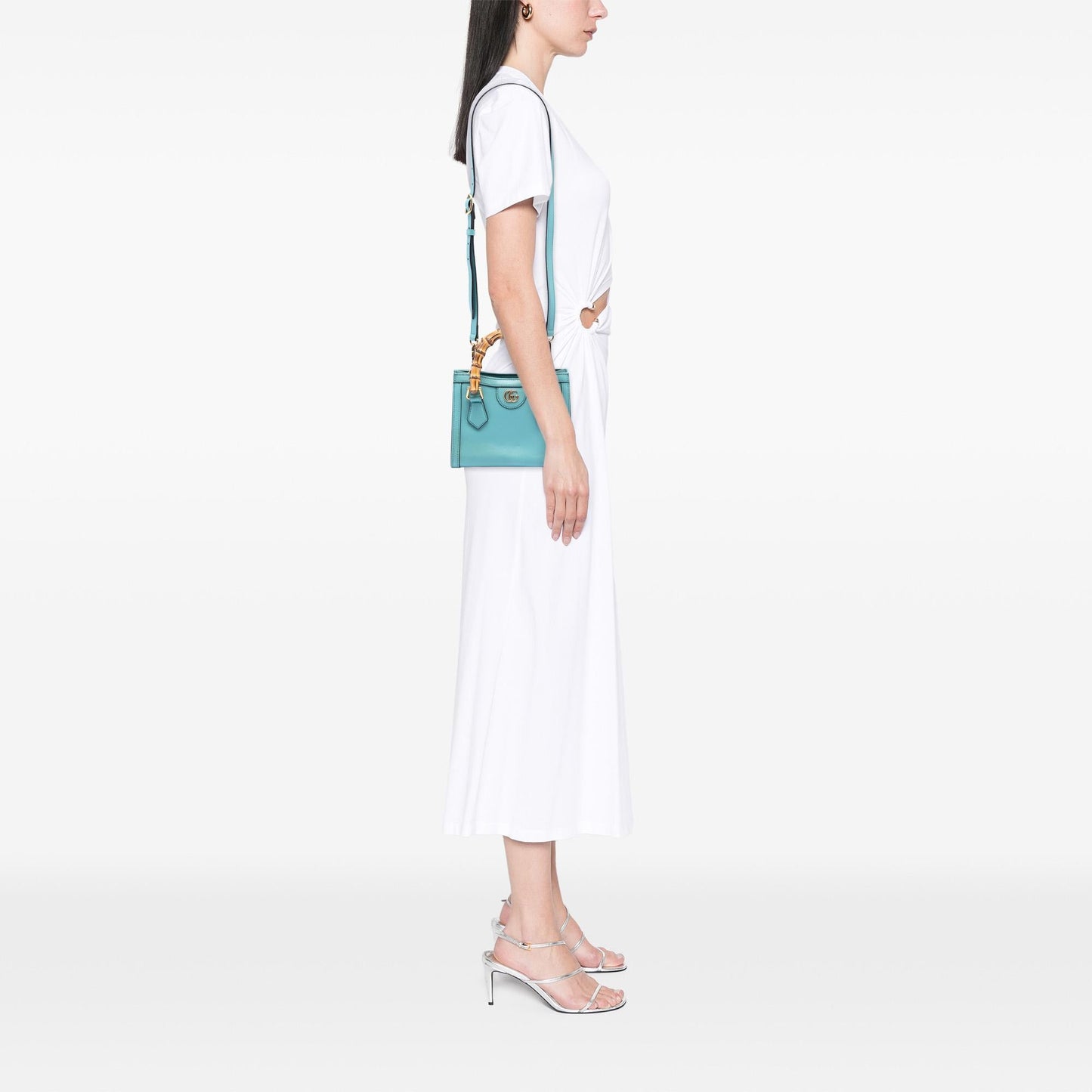 Gucci Mini Calfskin Bamboo Diana Satchel