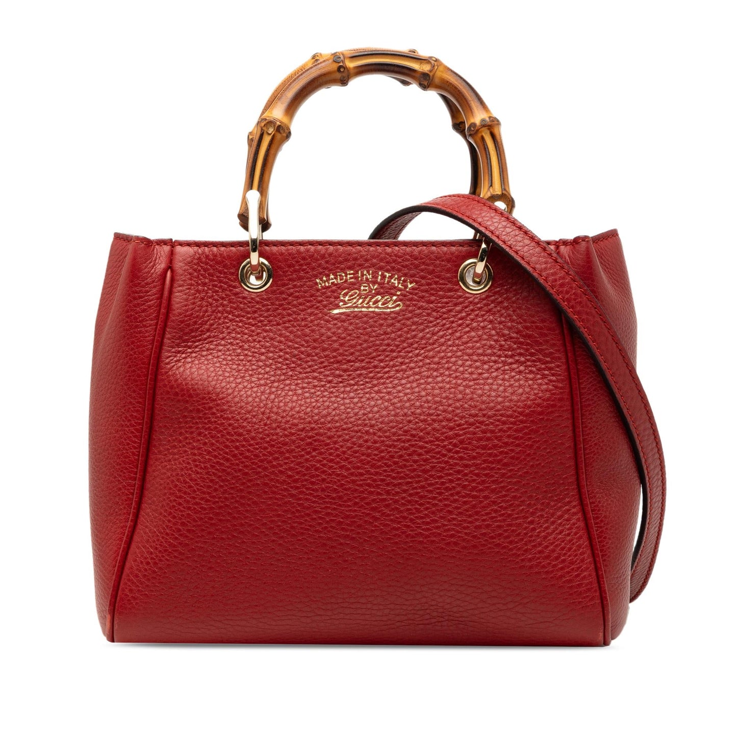 Gucci Mini Calfskin Bamboo Shopper Satchel