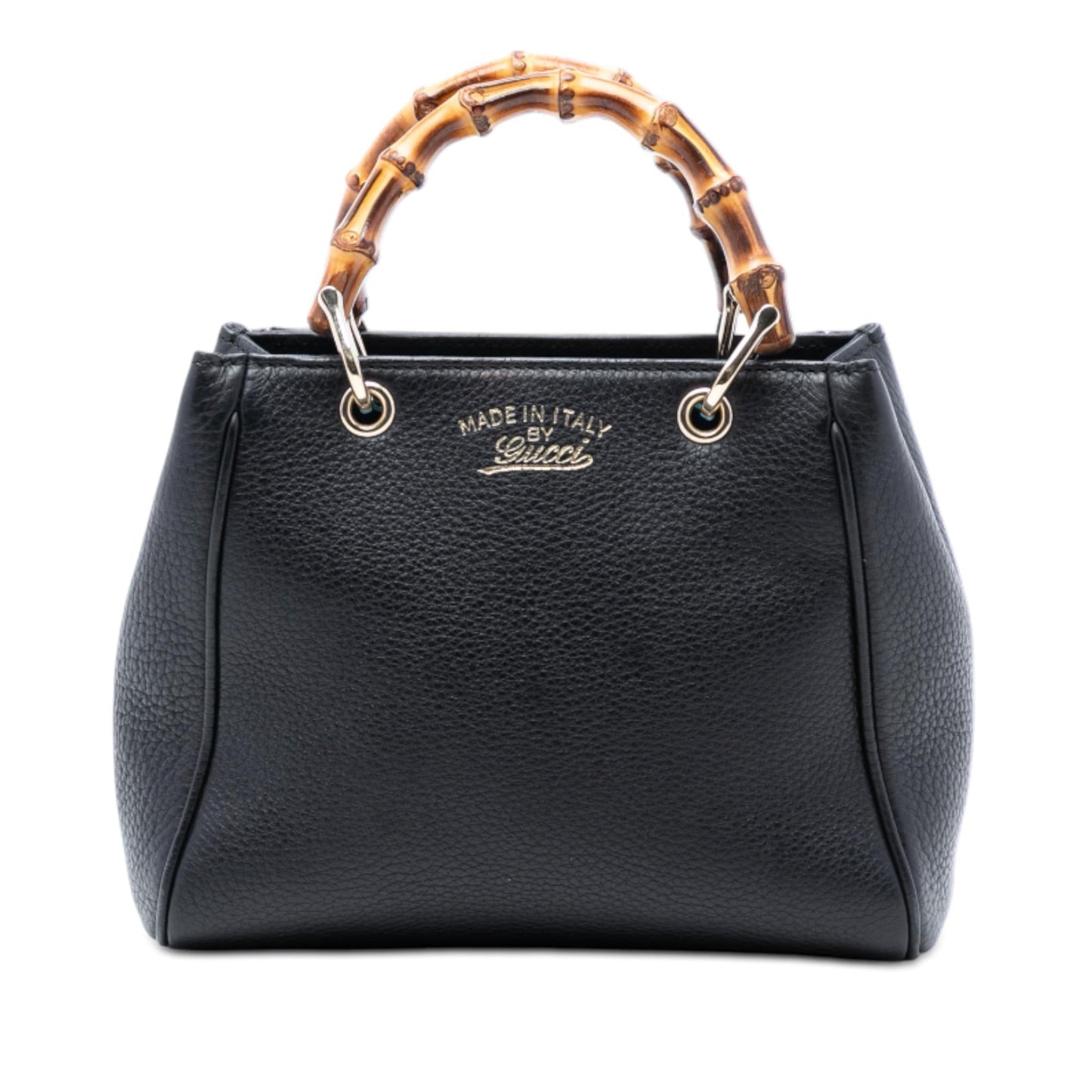 Gucci Mini Calfskin Bamboo Shopper Satchel