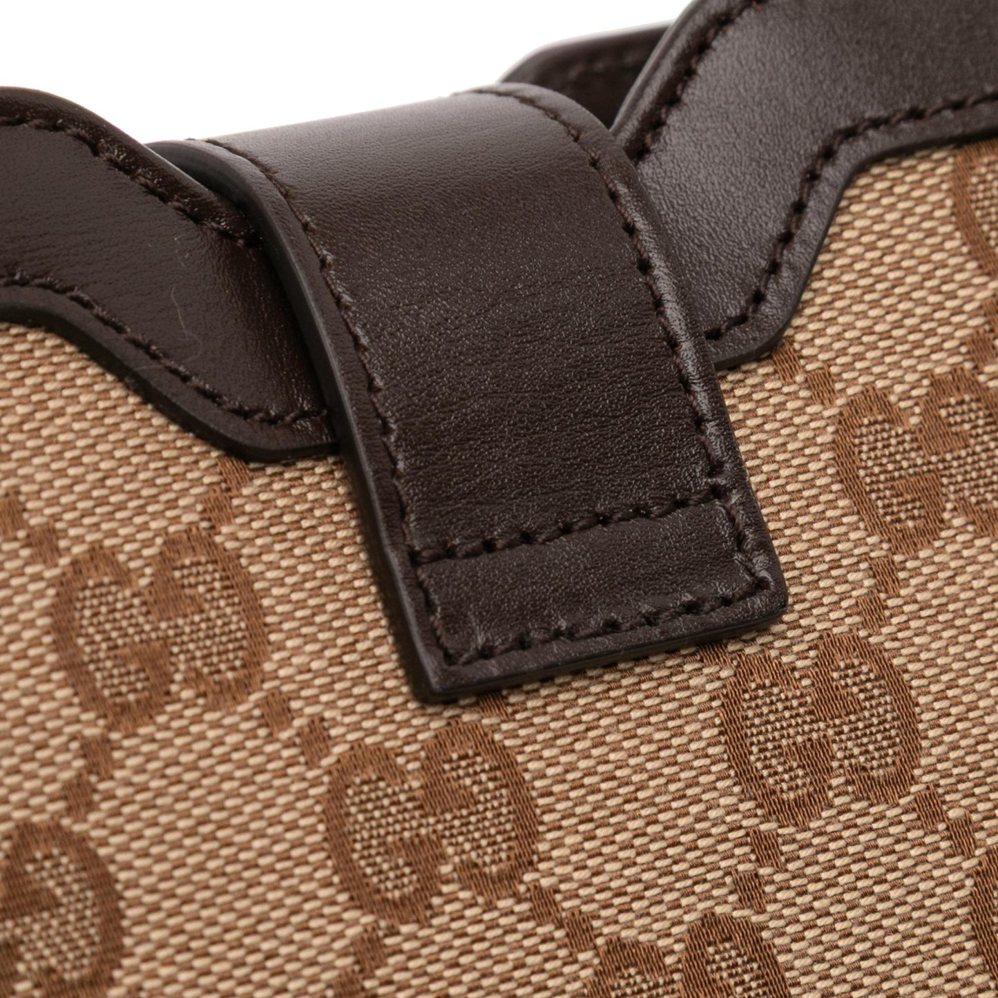 Gucci Mini GG Canvas Web Bucket Bag