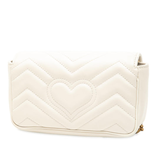 Gucci Mini GG Marmont Matelasse Leather Flap Crossbody