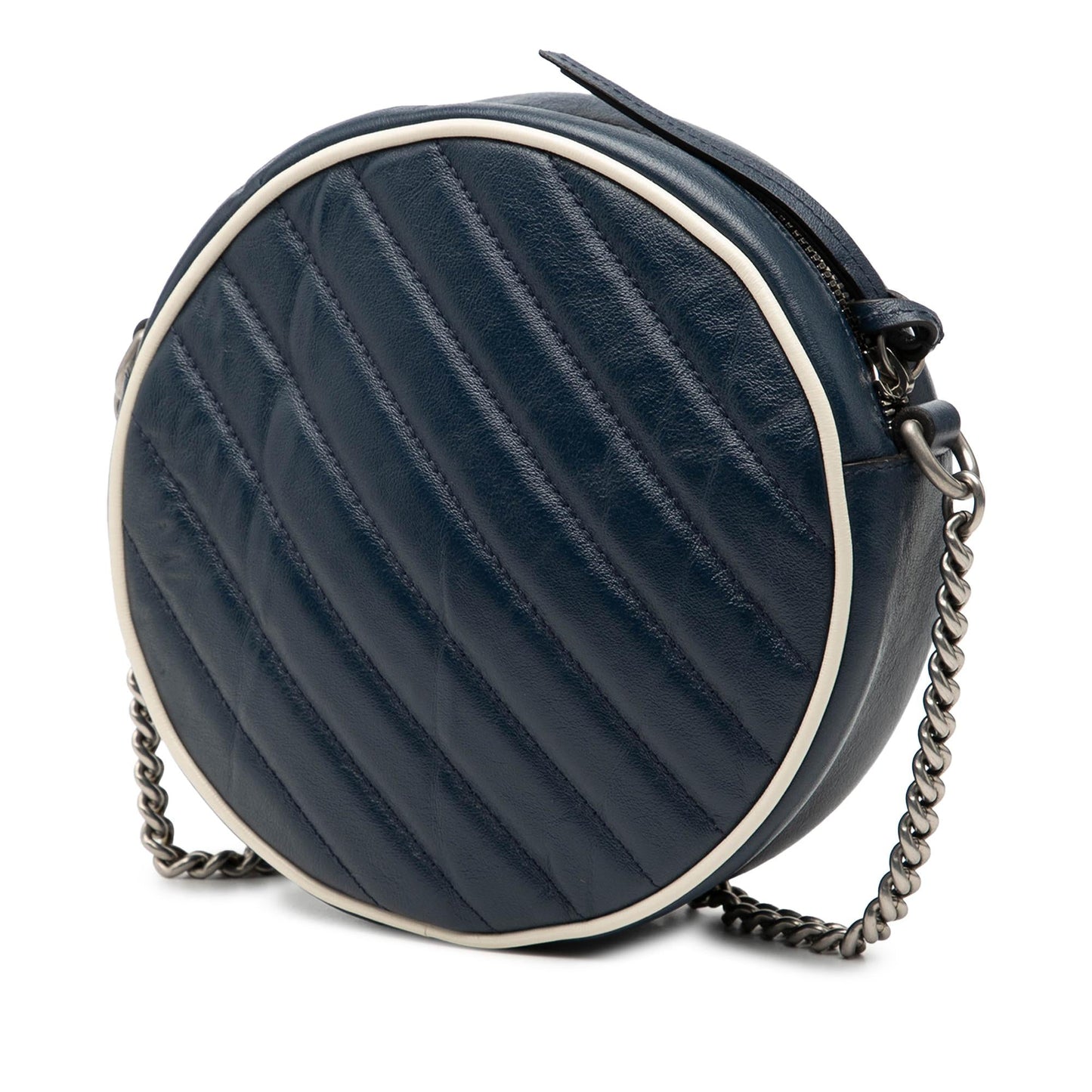 Gucci Mini GG Marmont Matelasse Leather Torchon Round Crossbody
