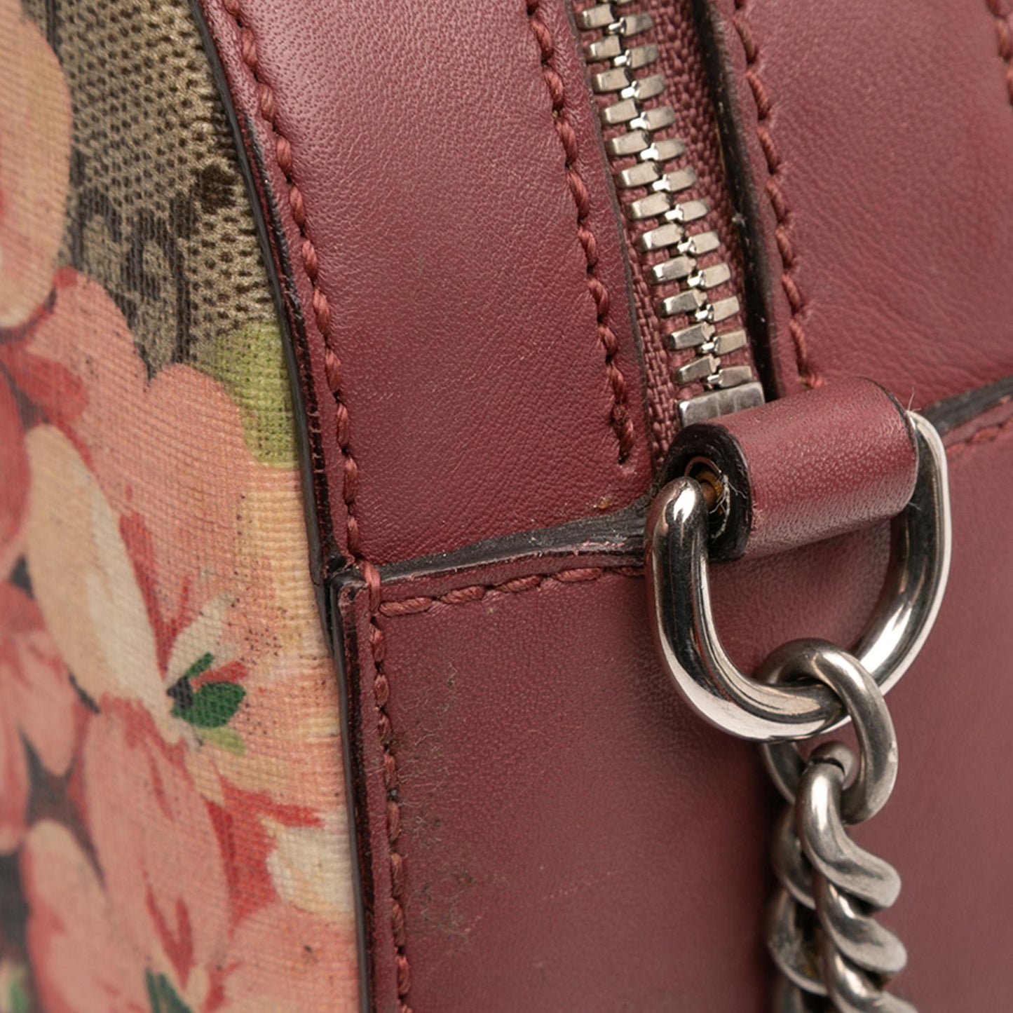 Gucci Mini GG Supreme Blooms Chain Crossbody