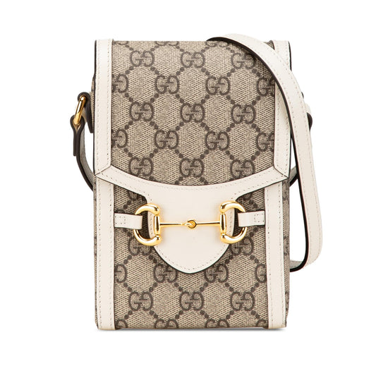 Gucci Mini GG Supreme Horsebit 1955 Crossbody Bag