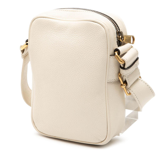 Gucci Mini Grained Calfskin Logo Crossbody