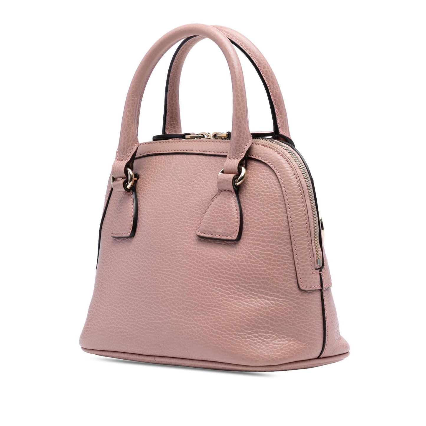 Gucci Mini Leather GG Charm Dome Satchel