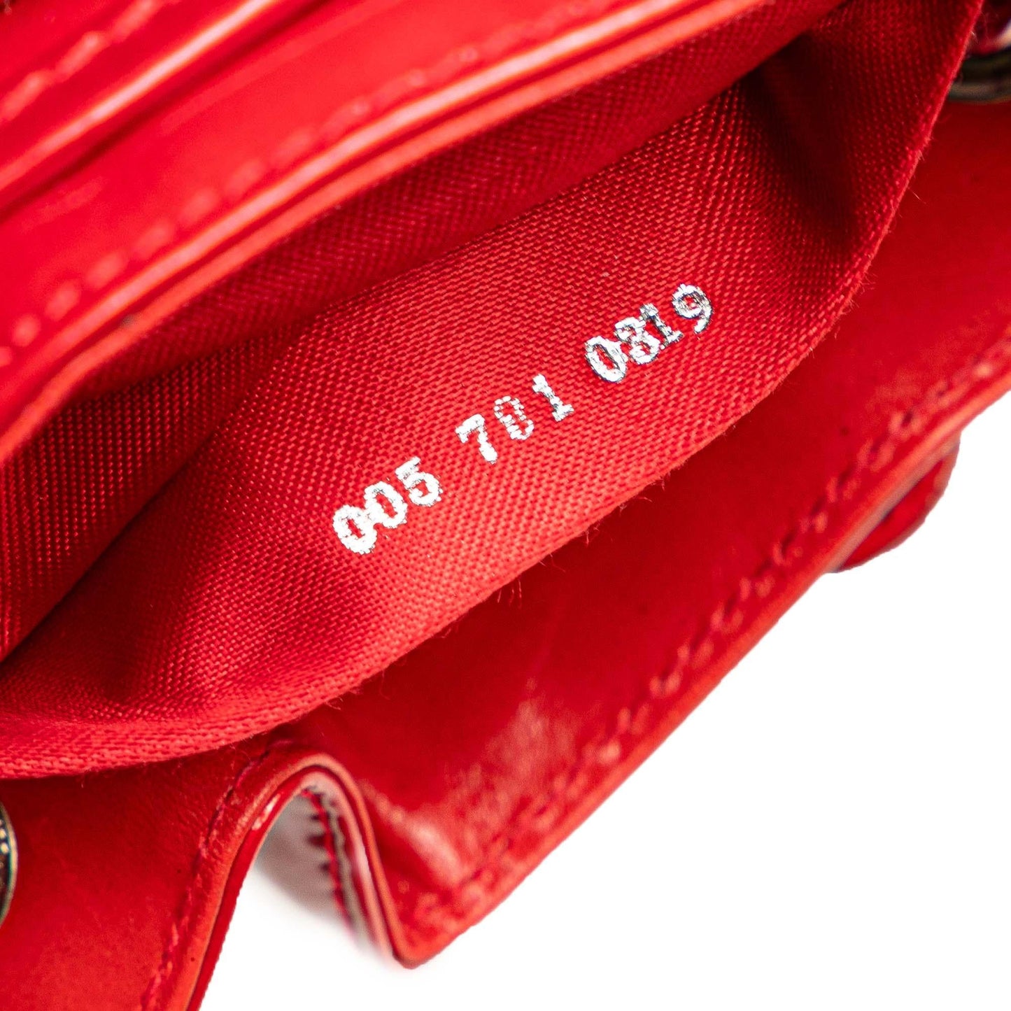 Gucci Mini Patent Bamboo Drawstring Backpack