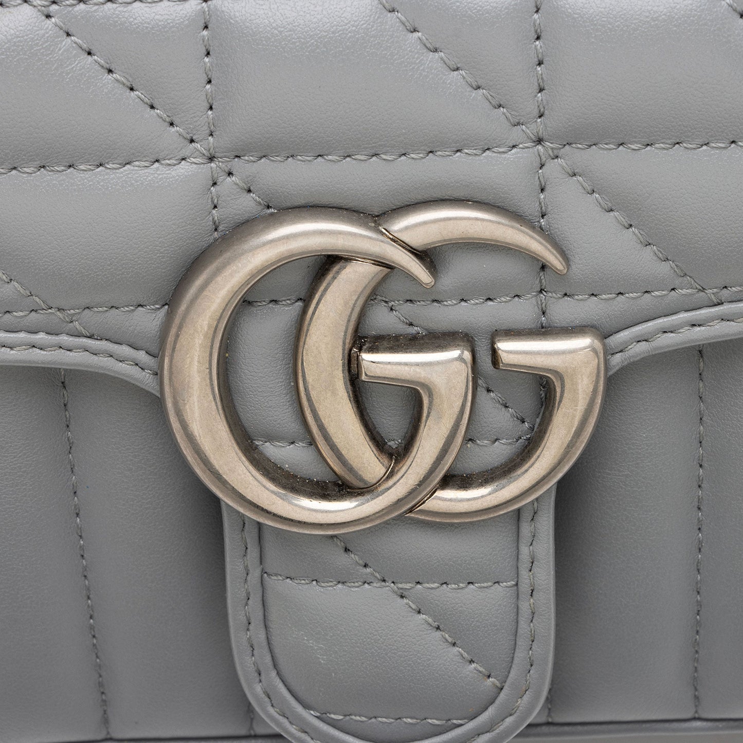 Gucci Mixed Matelasse Leather GG Marmont Aria Small Flap Bag