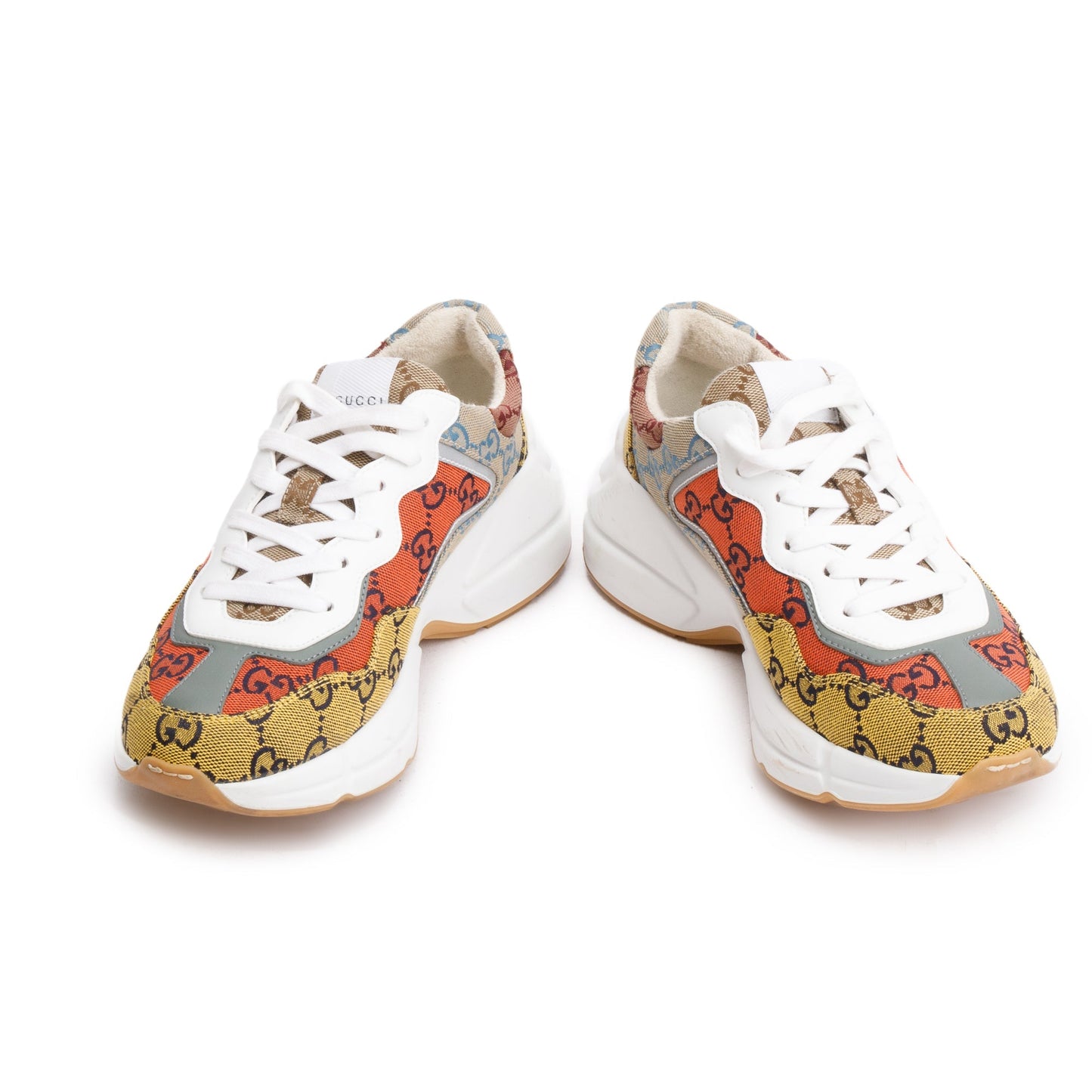 Gucci Multicolor GG Canvas Women's Rhyton Sneakers, Size 37
