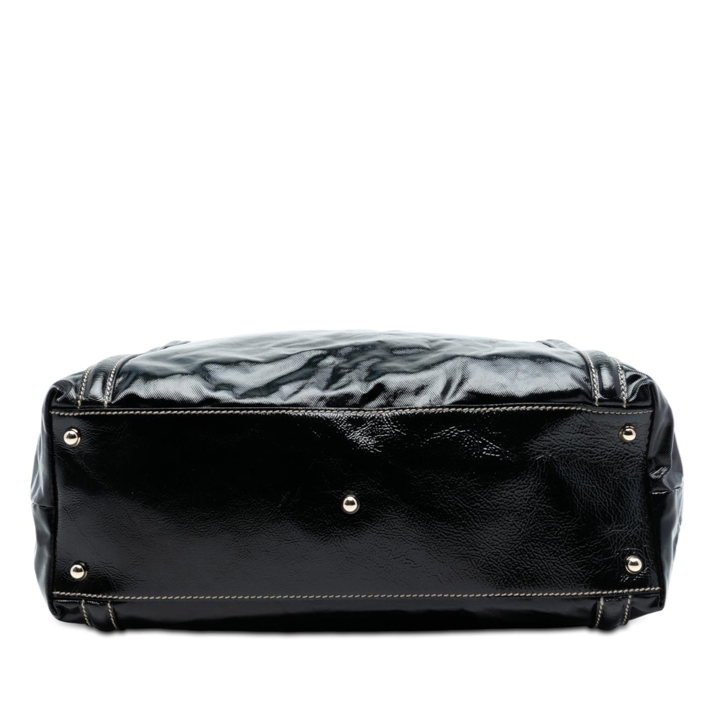 Gucci Patent Dialux Britt Web Tote