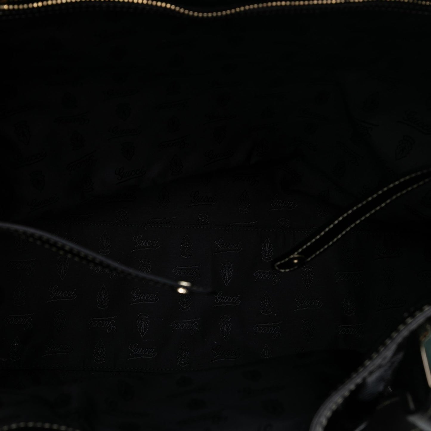 Gucci Patent Dialux Britt Web Tote