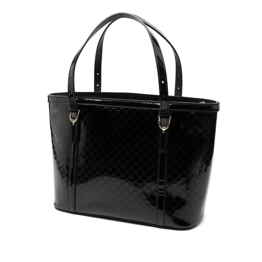 Gucci Patent Microguccissima Nice Tote