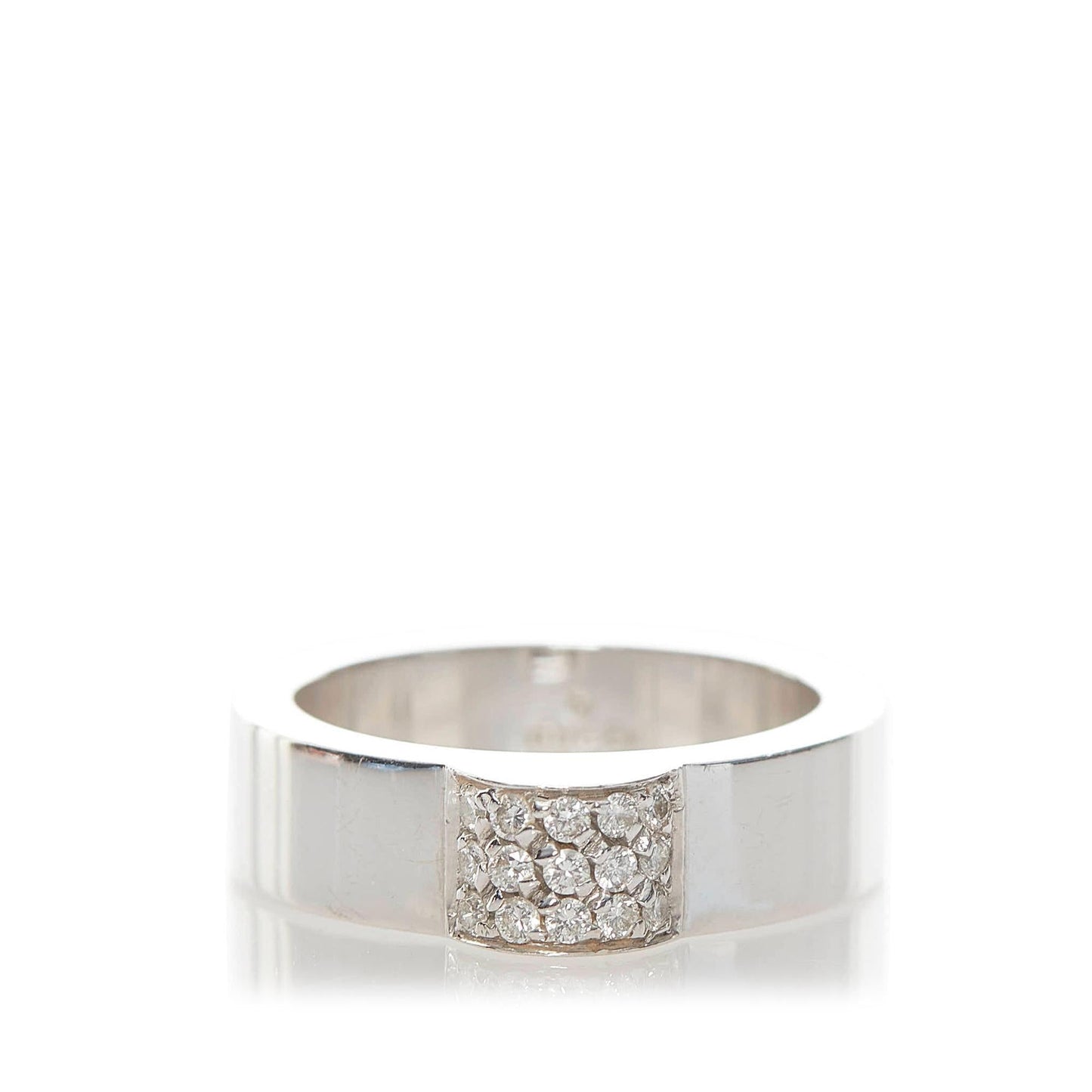 Gucci Pave Diamond Ring - 8 1/4 (SHG-30634)