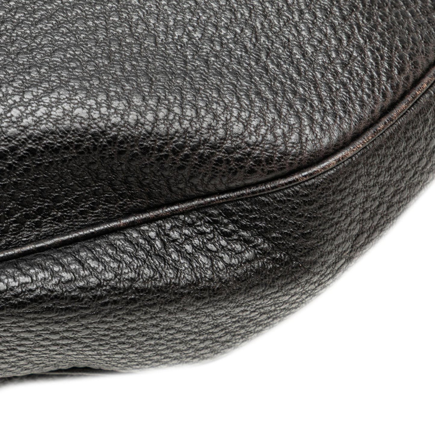 Gucci Pebbled Calfskin Bamboo Ring Hobo