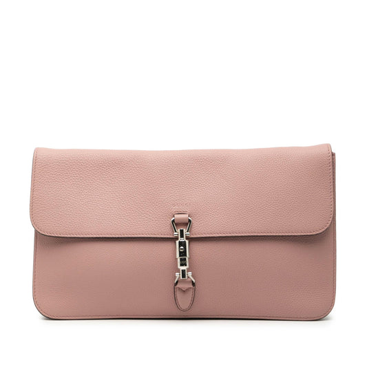 Gucci Pebbled Calfskin Soft Jackie Clutch