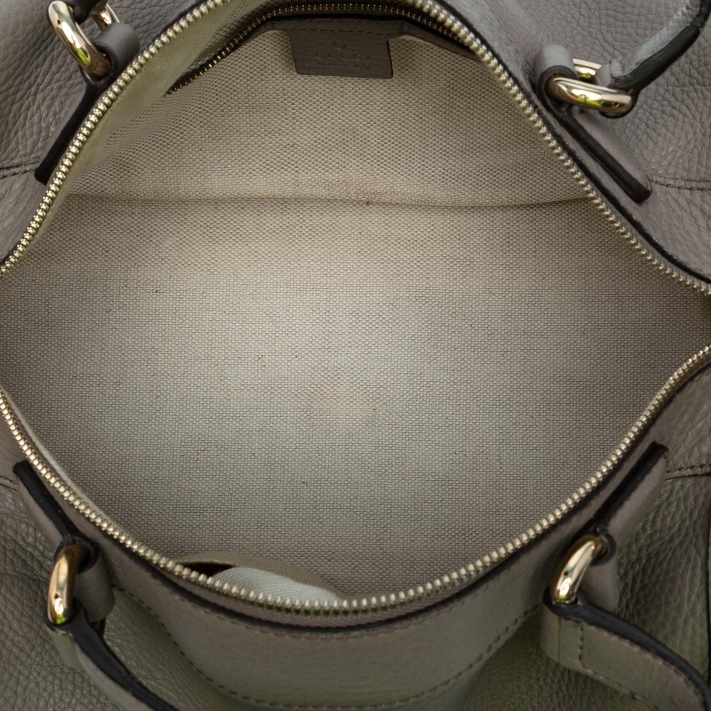 Gucci Pebbled Calfskin Soho Cellarius Boston