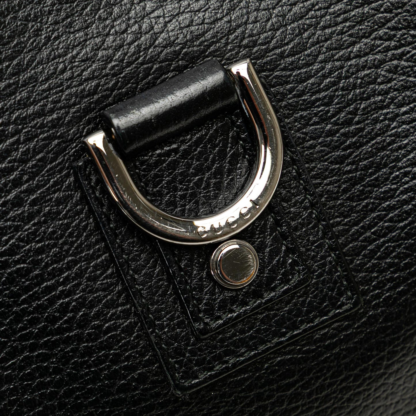 Gucci Pebbled Leather Abbey D Ring Shoulder Bag