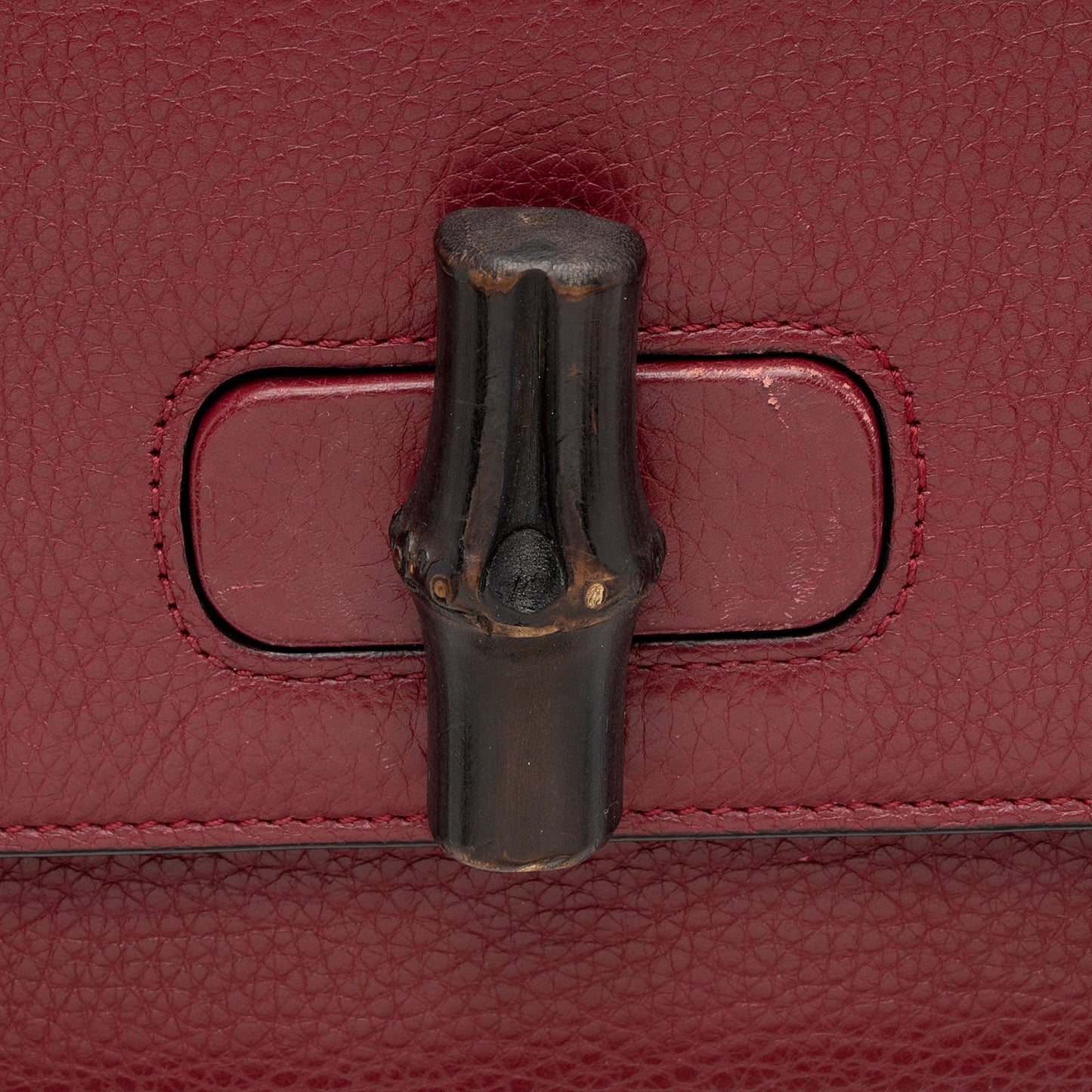 Gucci Pebbled Leather Miss Bamboo Medium Crossbody