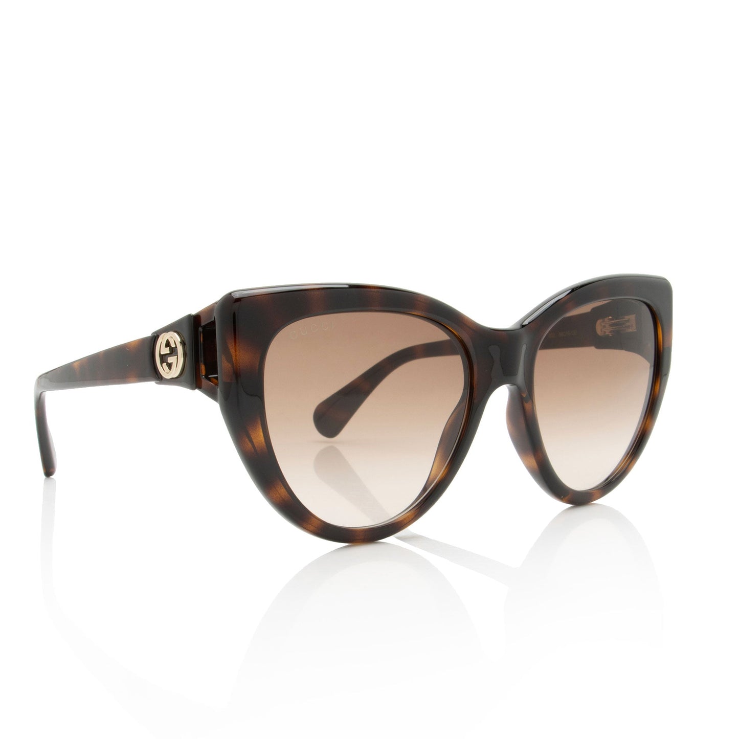 Gucci Polarized Interlocking G Cat Eye Sunglasses