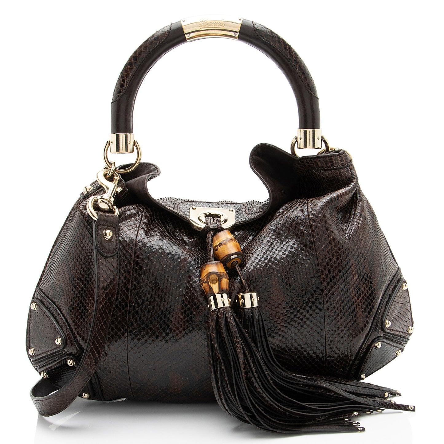 Gucci Python Indy Medium Satchel