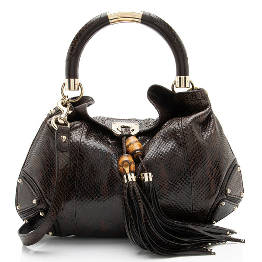 Gucci Python Indy Medium Satchel