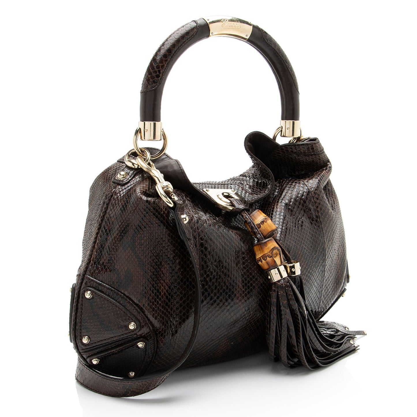 Gucci Python Indy Medium Satchel