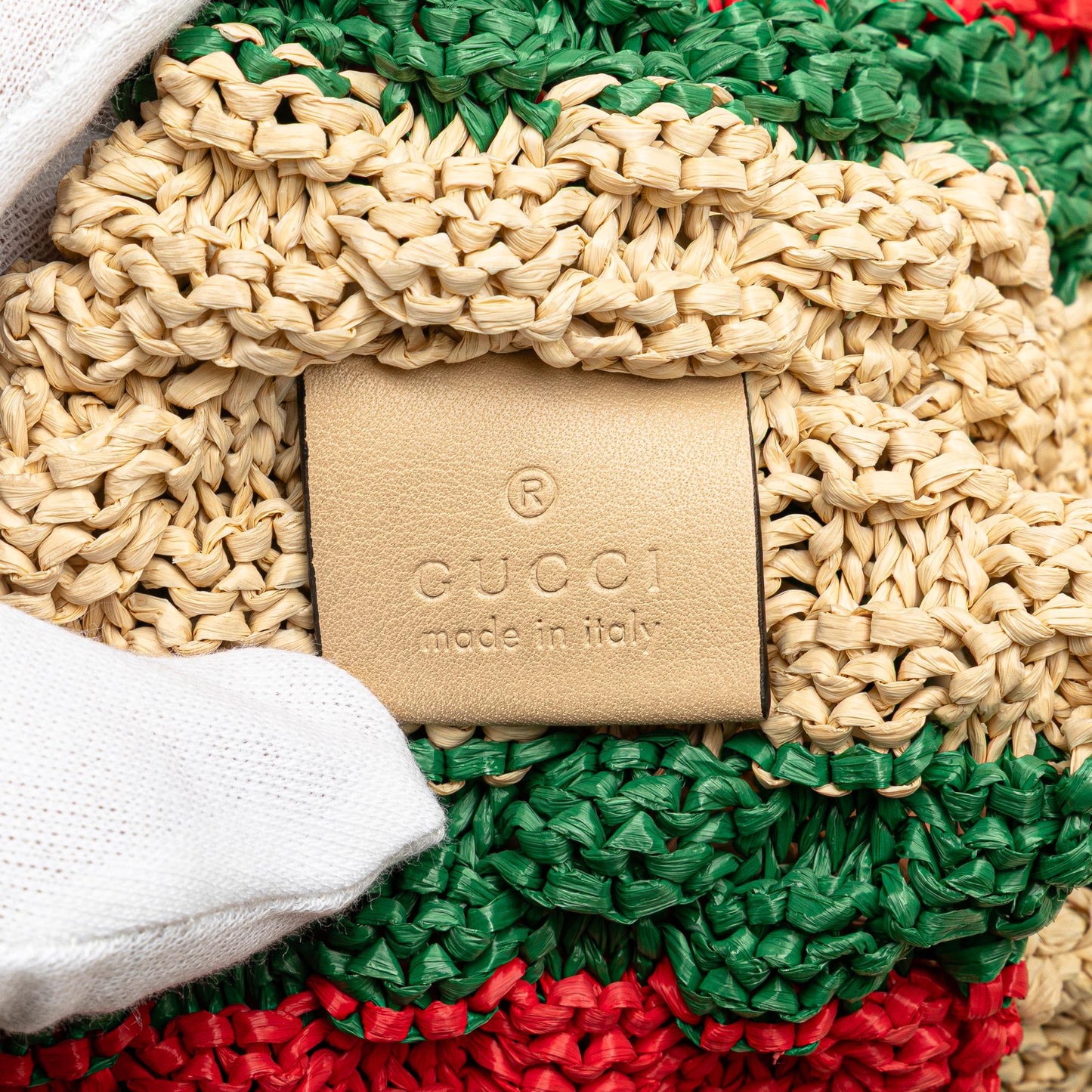 Gucci Raffia Web Crossbody