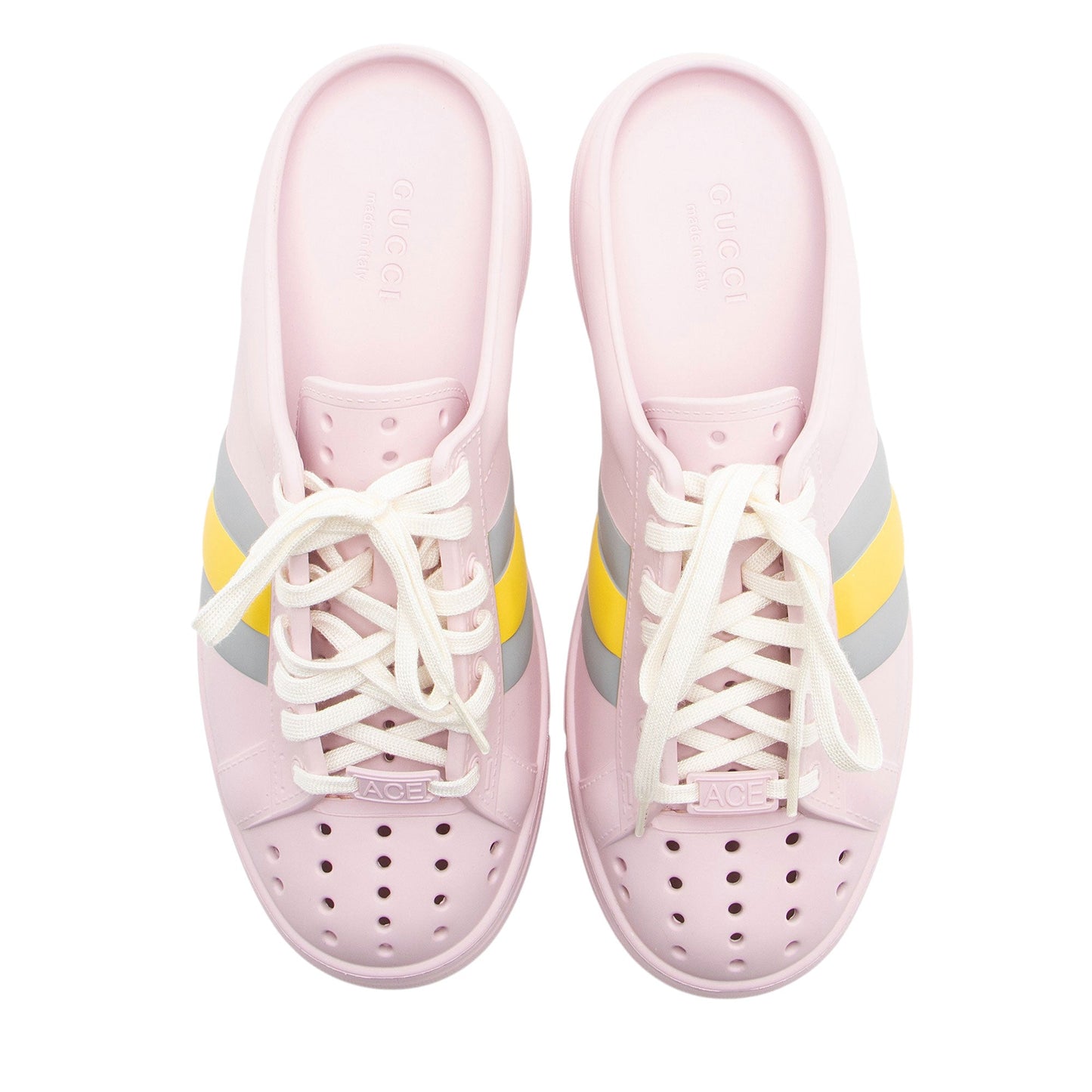 Gucci Rubber Ace Mule Sneakers - Size 10 / 40