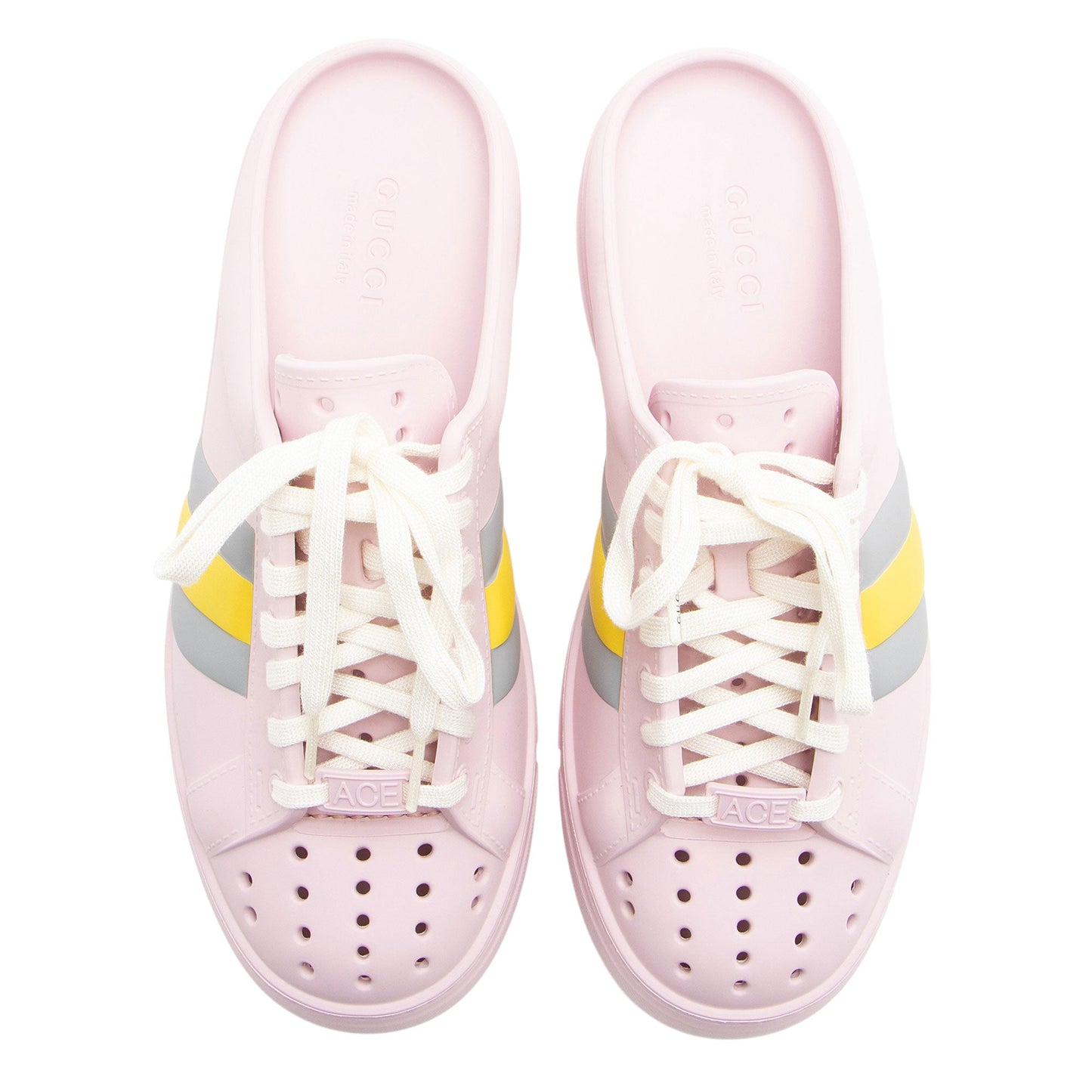 Gucci Rubber Ace Mule Sneakers - Size 9 / 39