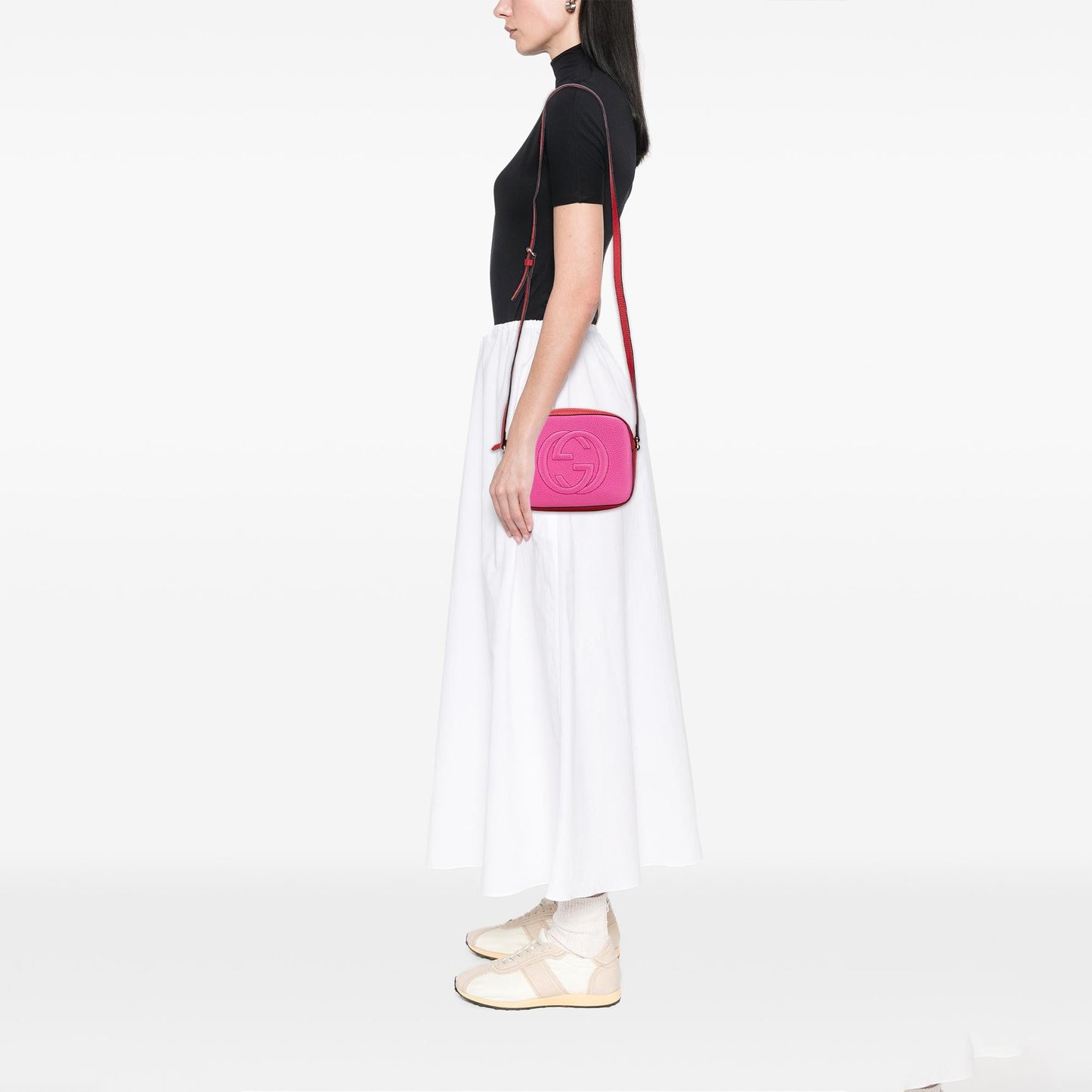 Gucci Small Bicolor Leather Soho Disco Crossbody
